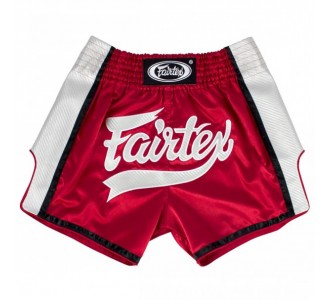 Шорты для тайского бокса Fairtex (BS-1704 red/white)